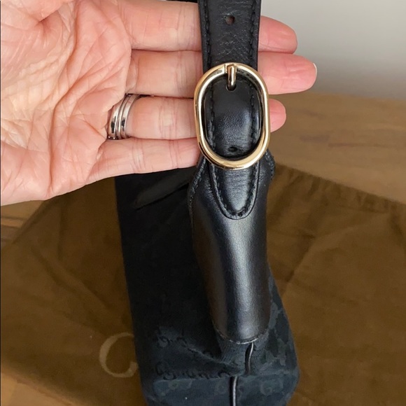 * Not for sale* Gucci Jackie O Black Canvas Hobo - Picture 7 of 8